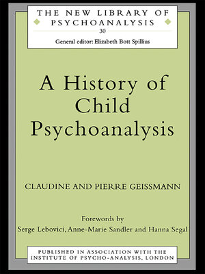 cover image of A History of Child Psychoanalysis